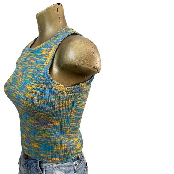 SPACEKNIT Stretch KNIT TANK TOP Size Small Retro Vibes - Picture 10 of 13